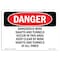 Signmission OSHA Danger, Dangerous Mine Shafts And Tunnels Occur, 7in X 5in Decal, 5" W, 7" L, Landscape OS-DS-D-57-L-2498 - alternate 1